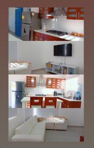 Kuchyň nebo kuchyňský kout v ubytování Villa Karol