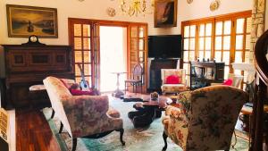 Χώρος καθιστικού στο Villa Emmanuela