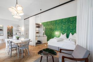 Posezení v ubytování grätzlhotel Karmelitermarkt
