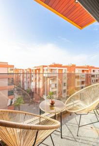 شرفة أو تراس في Appartement De Luxe