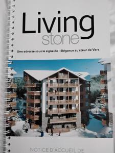 a magazine cover with a rendering of a building at Vars Livingstone in Vars