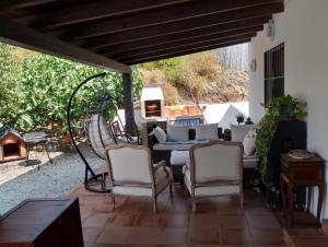 Et opholdsområde på Casa Rural Cuesta Málaga