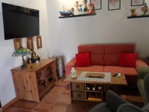 Et opholdsområde på Casa Rural Cuesta Málaga