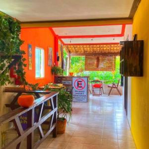 Μια τηλεόραση ή/και κέντρο ψυχαγωγίας στο La Casita Hostel Praia do Forte Bahia