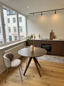 Kuchyň nebo kuchyňský kout v ubytování Apartment Konstantin