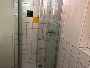 Koupelna v ubytování Am Badesee Villa Svenson am Ellertshäuser See + 20 fotografií
