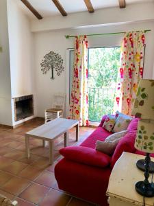 Χώρος καθιστικού στο LA CASA del CASTAÑO