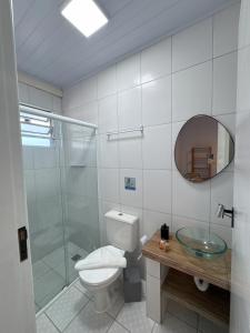 Koupelna v ubytování Pousada Vila Coral