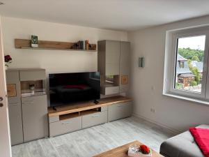 Kuchyň nebo kuchyňský kout v ubytování Ferienwohnung Starennest