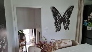 Postel nebo postele na pokoji v ubytování Eigenen Unterkunft I Vierländereck I Natur I St Gallen