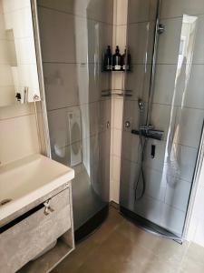Ванная комната в Christian apartment stay in Haapsalu