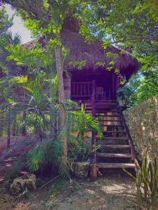 een huis met een trap daarheen bij Casa Mango in Tulum