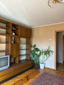 Μια τηλεόραση ή/και κέντρο ψυχαγωγίας στο Three-room apartment in the center