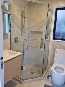 Koupelna v ubytování Brown Palace