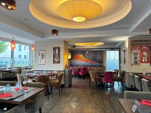 Χώρος καθιστικού στο Logis Auberge Saint Simond