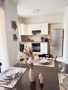 Kuchyň nebo kuchyňský kout v ubytování Stay in Harmony