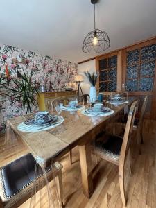 Χώρος καθιστικού στο le gîte des frangines