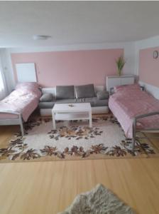 Χώρος καθιστικού στο BG Gästezimmer