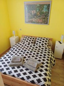 Postel nebo postele na pokoji v ubytování Appartement moderne à Moliets-et-Maa de 24 m²