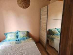 Postel nebo postele na pokoji v ubytování La chaux