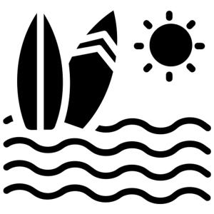 a black and white illustration of a sailboat in the water at The Twins Sunset Bungalow in Palebah