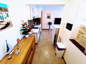 Μια τηλεόραση ή/και κέντρο ψυχαγωγίας στο Family Suite with Terrace Garden