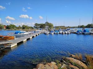 a marina with many boats in the water at 2 person holiday home in Ronneby-By Traum in Ronneby