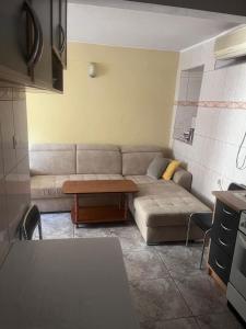 a living room with a couch and a table at Apartman JAKSA SCEKIC in Kravlja