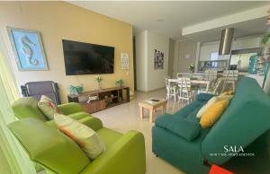 TV a/nebo společenská místnost v ubytování Apartamento Samaria club de playa