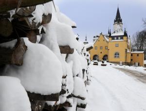 Schloss Purschenstein v zimě