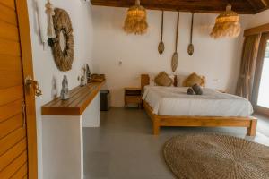 Voodi või voodid majutusasutuse Romantic private villas Bayrin private villas toas +9 fotot