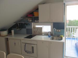 Kuchyň nebo kuchyňský kout v ubytování Apartman Pašman K.B.168