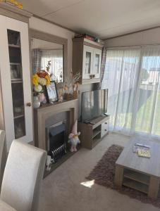 Μια τηλεόραση ή/και κέντρο ψυχαγωγίας στο Harry- 3 bedroom 8berth Seal bay West sands +19 φωτογραφίες