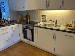 Køkken eller tekøkken på Ocean view seafront