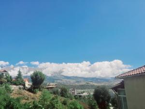 a view of the mountains from a city at George 1 in Gjirokastër