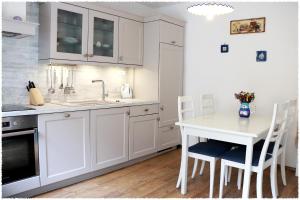 Kuchyň nebo kuchyňský kout v ubytování Apartment Dane