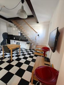 TV a/nebo společenská místnost v ubytování Apartment Luxury Ofelia