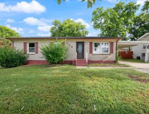 a small white house with a red trim at Cozy Franklin Hideaway - For 5 in Franklin