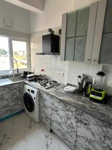 Kuchyň nebo kuchyňský kout v ubytování LUXURY 3 Bedroom LEKKI , JOJO ESCAPE HOME APARTMENT