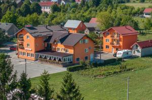 an aerial view of a house at House Šapina in Korenica