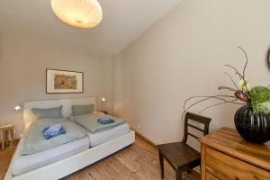 Katil atau katil-katil dalam bilik di Altstadt Residenz Wohnung 2