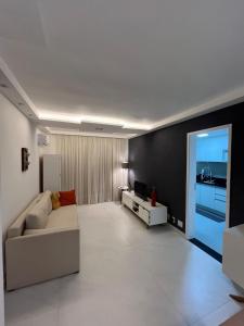 Χώρος καθιστικού στο Residence Recreio Shopping e Praias