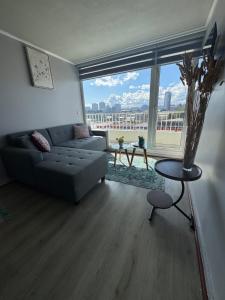 Posezení v ubytování Departamento concepción con parking