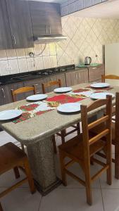 Nhà bếp/bếp nhỏ tại Casa do Aconchego