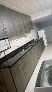 Nhà bếp/bếp nhỏ tại Casa do Aconchego