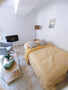 Postel nebo postele na pokoji v ubytování Appart complet - 2 à 4 personnes coeur de ville