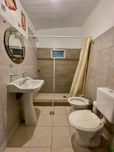 Ένα μπάνιο στο Apartment in Chapadmalal