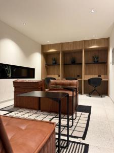 Η κουζίνα ή μικρή κουζίνα στο Modern apartment in Lima