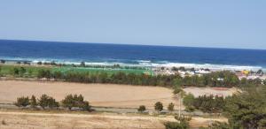 an aerial view of a beach and the ocean at Yangyang Ocean Hill in Yangyang +30 photos