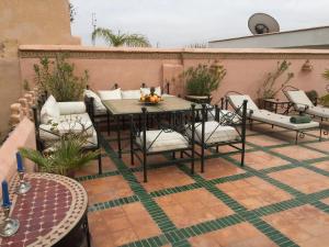 Balkón nebo terasa v ubytování Riad & Spa Esprit Du Maroc